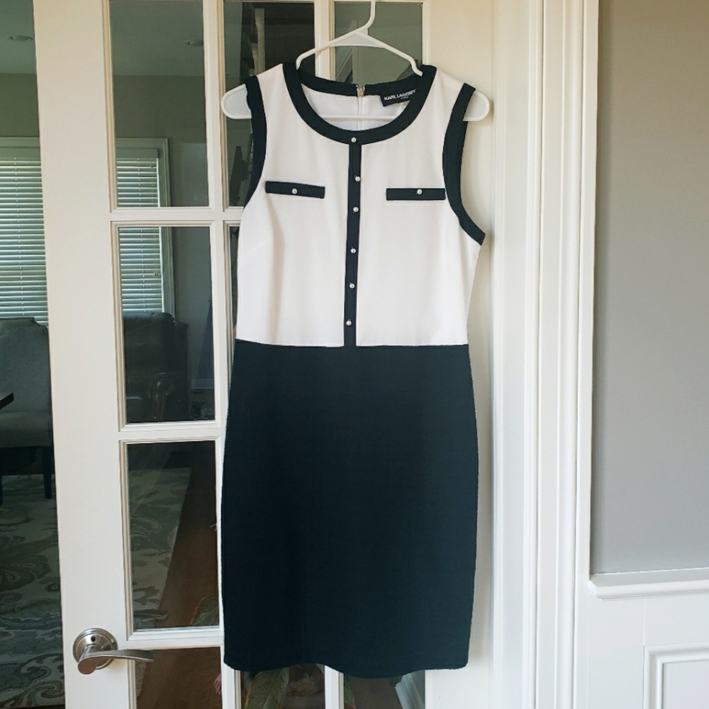 Elegant Black + White Dress ⚜